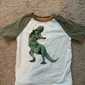 Tommy Bahama Kids T-Rex Tee - Olive and White